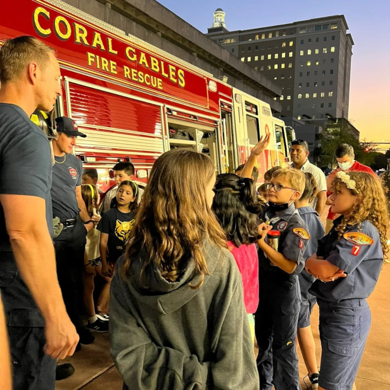 Fire dept visit